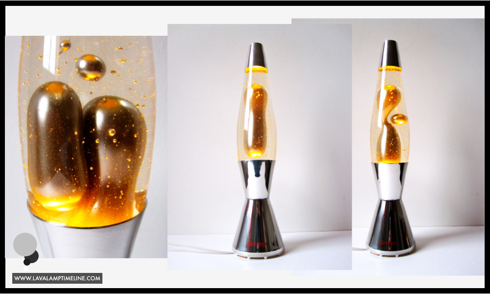 black and gold lava lamp
