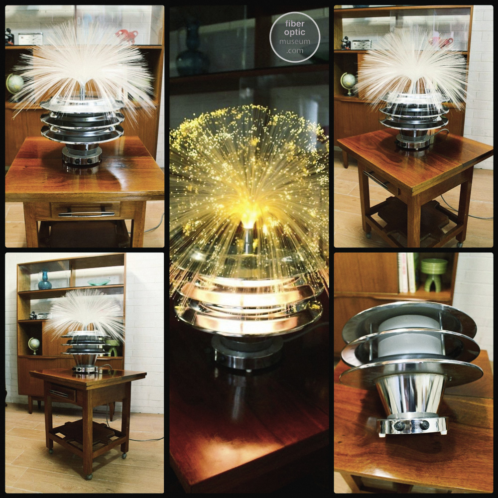 Vintage Fiber Optic Lamps, Lumisource Fiber Optic Spray Table Lamp